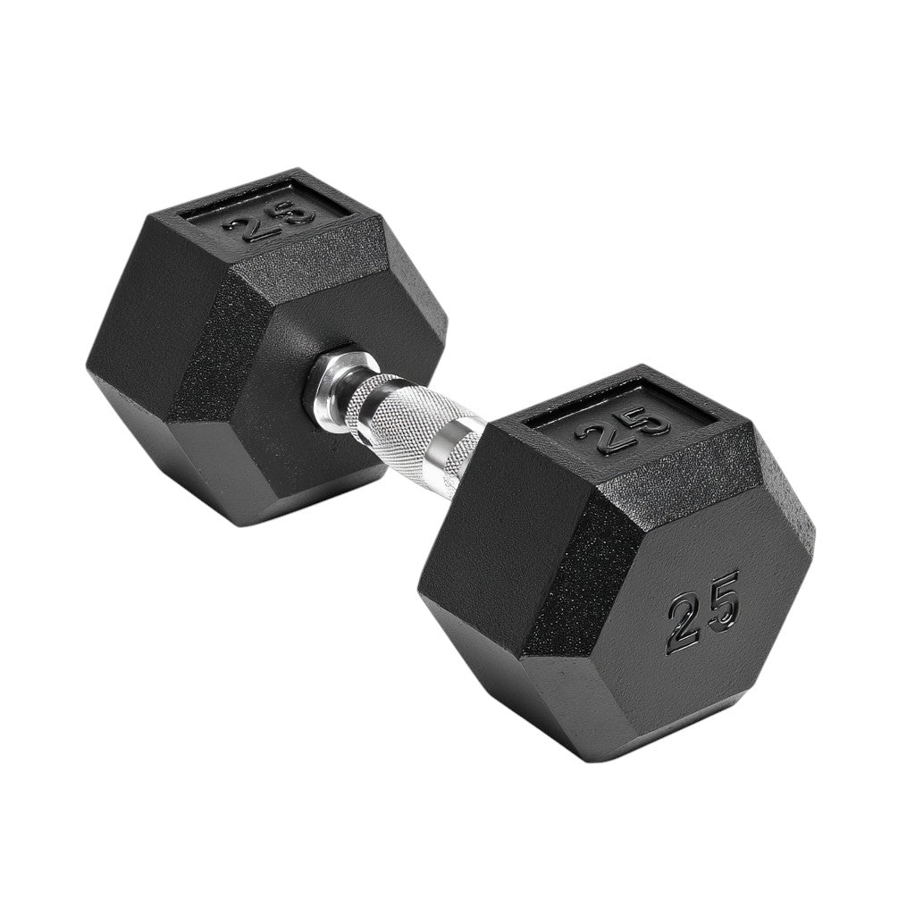 Rubber Encased Hex Dumbbell (Single)