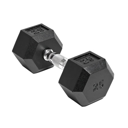 Rubber Encased Hex Dumbbell (Single)